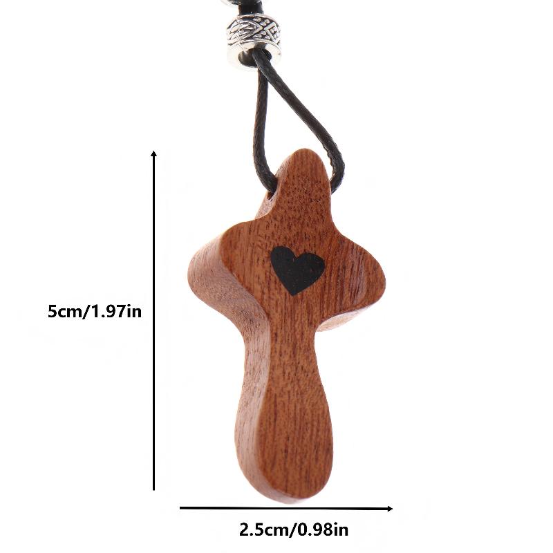1/3Pcs Wooden Crosses Toys Mini Pocket Crosses Keychain Palm Crucifix Finger Toy For Adults Kids Prayer And Faith Gifts