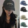 Modische Baumwoll-Baseballkappe Unisex Retro Lässiger Stickerei-Hut Weiche Oberkappen Sonnenhut Snapback-Hüte