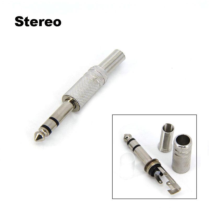 

6,35 мм штекер моно стерео аудио джек 6,3 6,35 разъем Сварочный припой для наушников стерео 1/4 6,35 мм 2 3 полюсный 6,5 штекер 2pcs Stereo