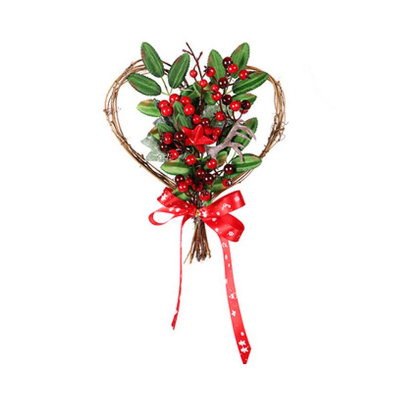 Wandbehang Weihnachtskranz Weihnachtsfeier Türbehang Startseite Garland Ornament Dekor