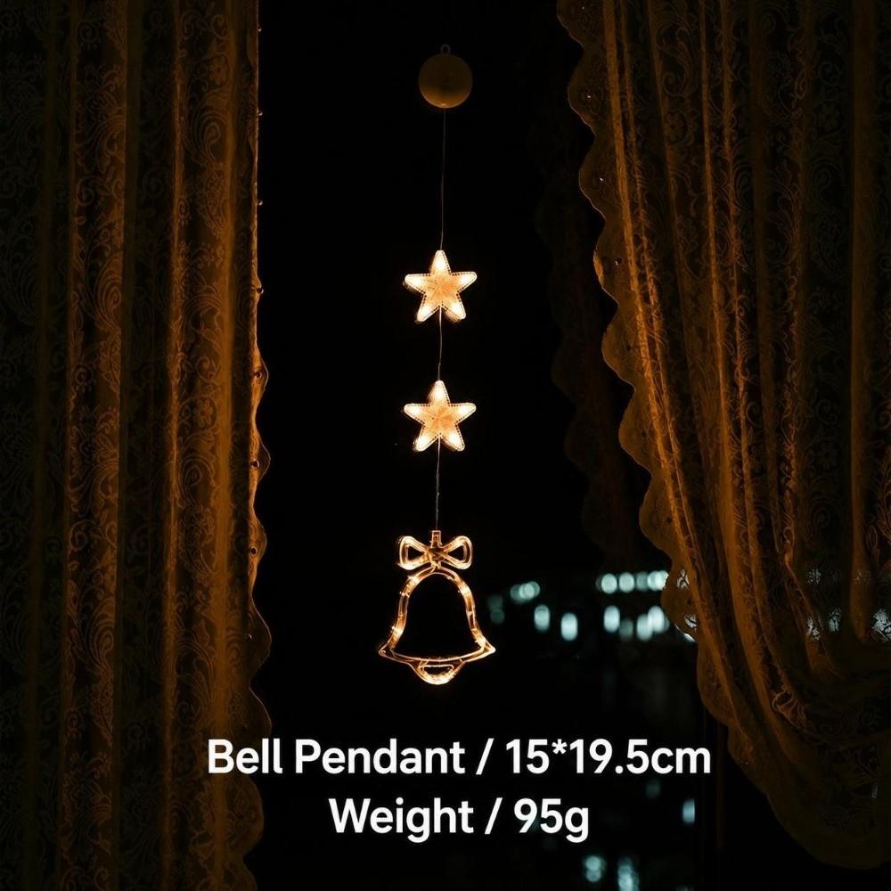 Elk/Snowflake/Bell/Snowman Christmas Hanging Light Christmas Window Lights Christmas Decoration