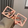 New Oversized Square Anti Blue Light Blocking Glasses High Definition Optical Protect Eyewear Fashion Plain for Men Women