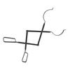 Fireplace Tong Iron Campfire Firewood Tong Log Grabber with Enlarging Clamp for Indoor Outdoor
