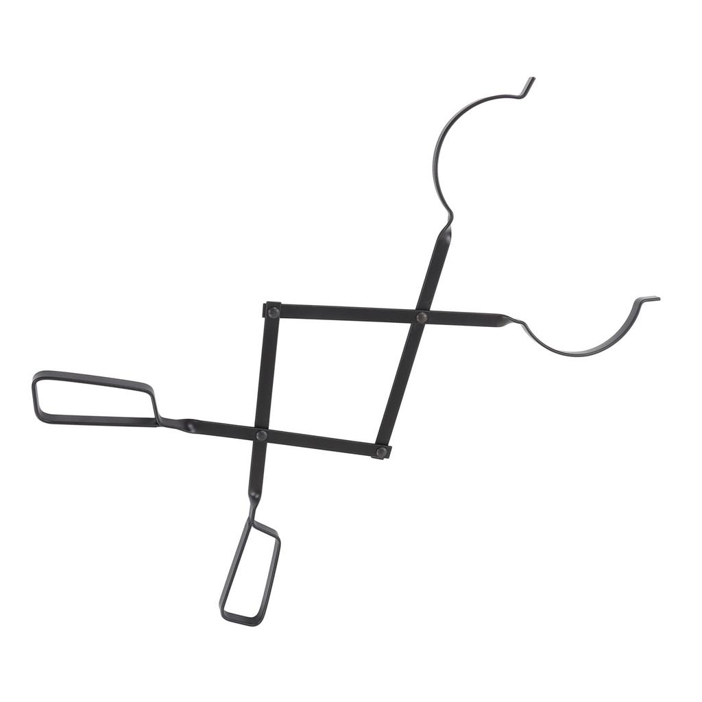 Fireplace Tong Iron Campfire Firewood Tong Log Grabber with Enlarging Clamp for Indoor Outdoor