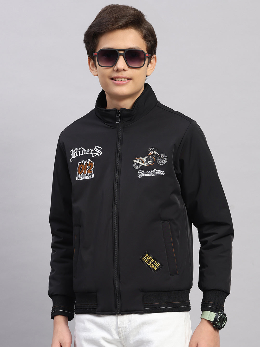 Monte Carlo Boy Regular Fit Black Jacket 4-5 Years