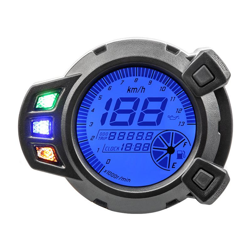 

Мотоциклетный спидометр, тахометр, датчик постоянного тока 12 В, светодиодный цифровой одометр, датчик расхода топлива, 7-цветная подсветка, совместимая с BWS125