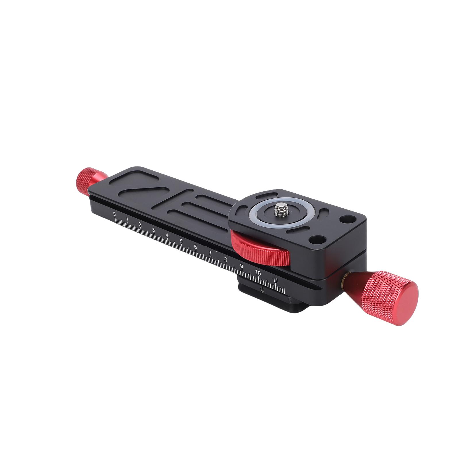 

Macro Photography Slider, Aluminum Alloy, Quick Release Plate with 1 4 inch Screw, Rack and Pinion Movement for