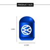 For VOLKSWAGEN VW 4PCS Car Tire Valve Caps for Volkswagen Rline Golf GTI Bora Passat Jetta Beetle Scirocco Lavida POLO CC Auto W
