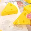 Cheese Shape Eraser Cute PVC Erasers for Kids Students Fun Classroom Prize School Supply for Kindergarten Party Favors
