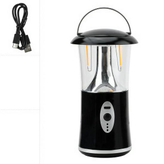 Portable Solar Rechargeable Tungsten Lantern for Camping and Outdoor Atmosphere Lighting