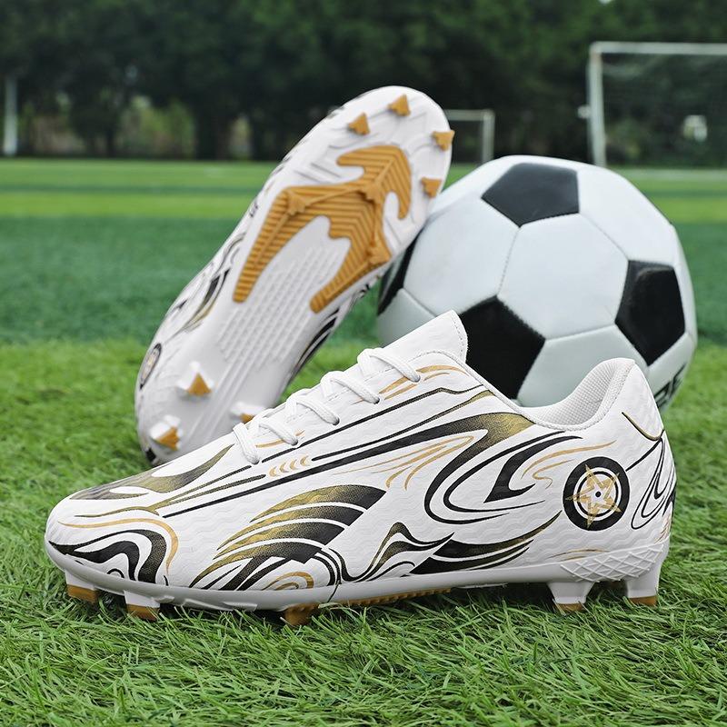 Kids Non Slip Long Short Stud Football Training Shoes