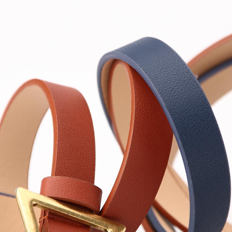 Women'S Fashion Belt Dress Dongdaemun Alloy Triangle Buckle Tide Belt Hair