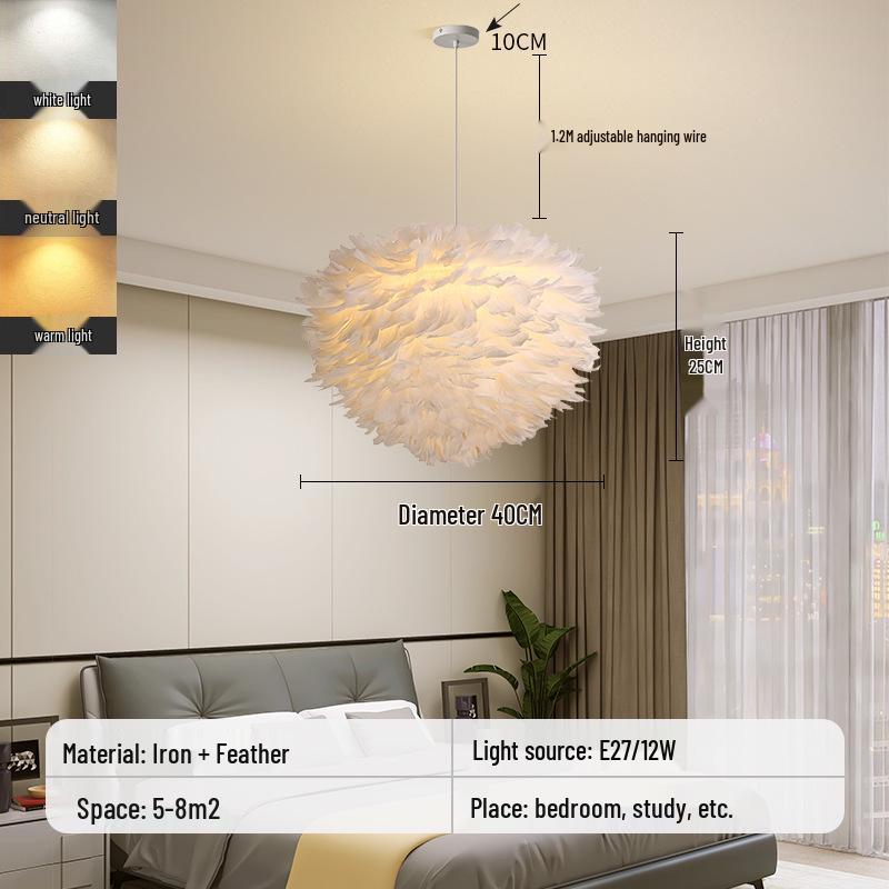 Modern Nordic Chandelier: Creative Warm Lighting for Living Room, Restaurant, Master Bedroom, and Children's Room