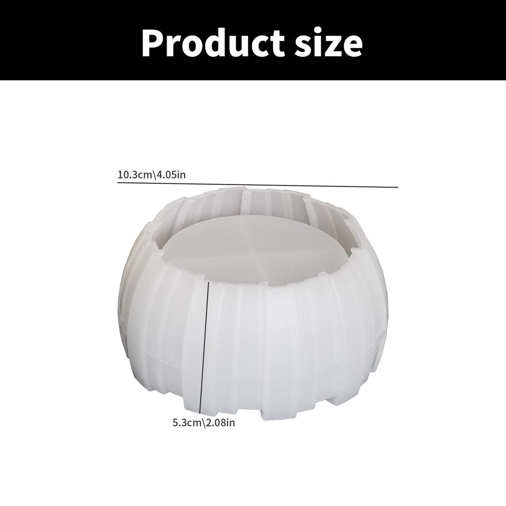 Epoxy Resin Storage Bowl Mold Flexible Striped Bowl Silicone Mold For DIY Enthusiasts And Craft Workshops