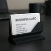 1pc Minimalist Business Card Holder, Plastic Desktop Organizer for Storing and Displaying Your Cards - Suitable for Any Size