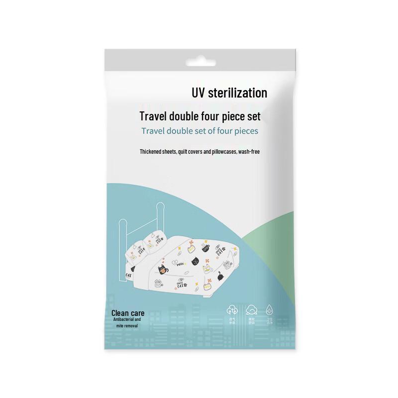 OEING Disposable Travel Bedding Kit (4-Piece)