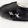 Earring Design with High-class Appeal. Men's Rugged and Cool Style. Cross-shaped Earrings.
