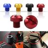 2 Pcs Motorcycle CNC Aluminum M10 X 1.25 Rear View Mirror Hole Plugs Screws Rearview Mirror Holder Anti-Rust