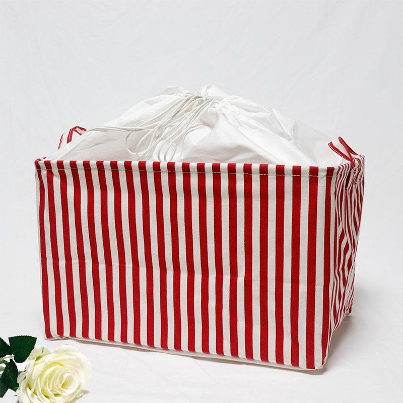 Großer Stoff-Aufbewahrungskorb mit Kordelzug, feuchtigkeitsbeständig, faltbar, Kleider- und Decken-Organizer-Box, Kordelzug, faltbarer Kleiderschrank, Aufräumtasche