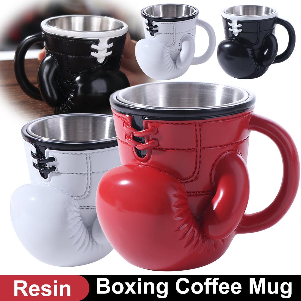 Resin Material Boxing Glove Mug Boxing Glove Design Boxing Themed Tea Cup Sports Themed Mug  Office