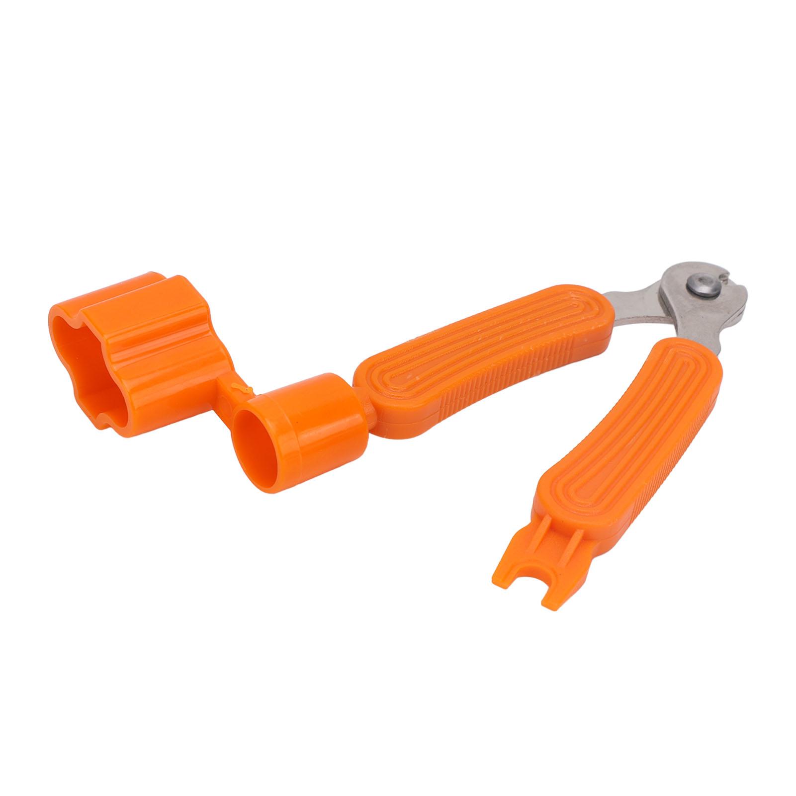 

3 в 1 гитарный инструмент для намотки струн, резак для извлечения штифтов, многофункциональный инструмент для обслуживания гитарных струн оранжевый