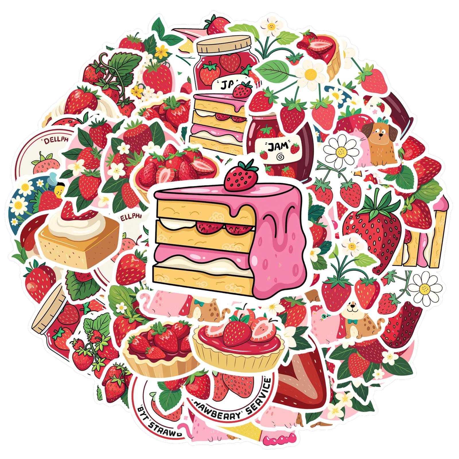 

35pcs-50pcs Playful Fruits Stickers Cartoon Animals Teacher Reward Stickers Stickers For Guitar DIY Skateboard Laptop