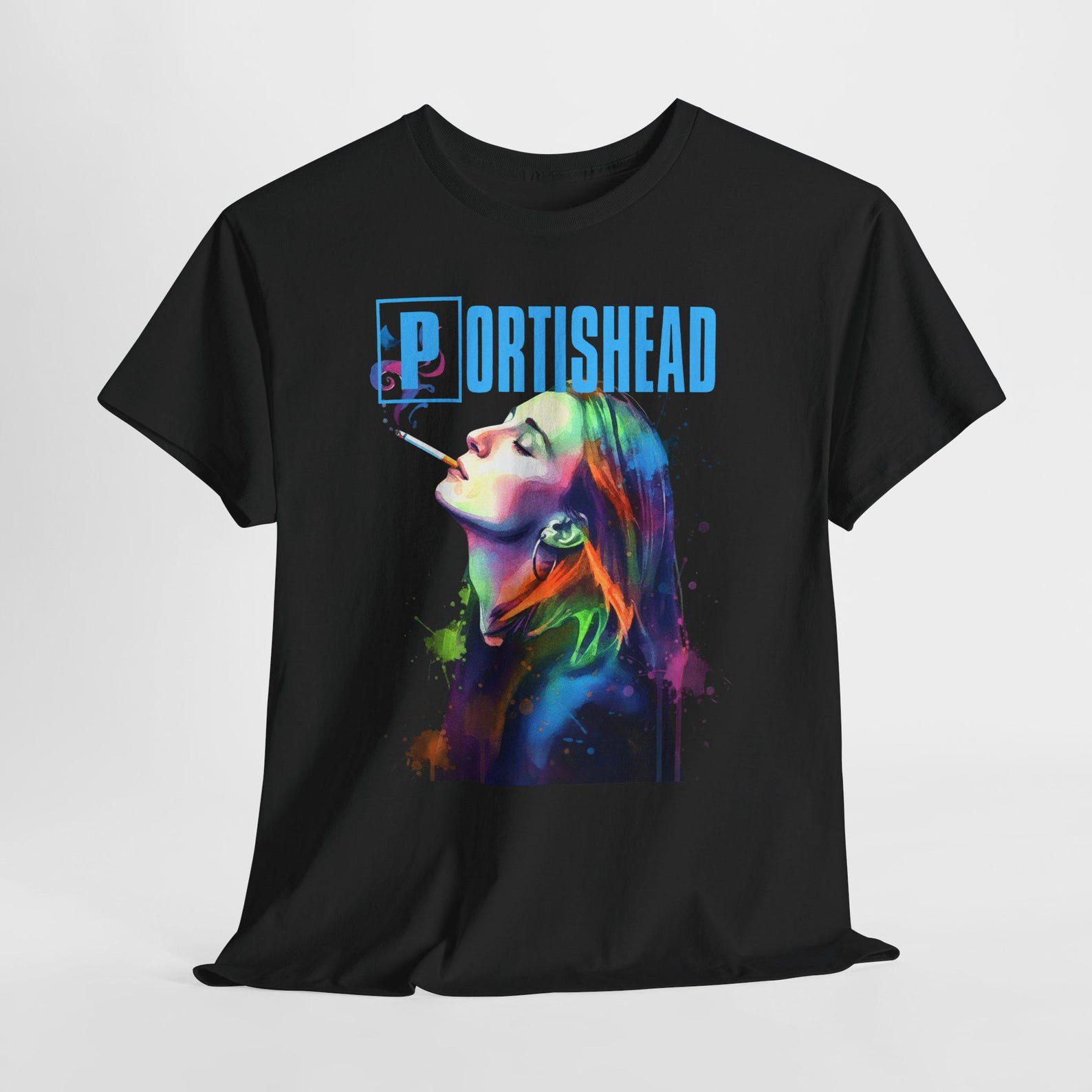 Portishead Unisex Heavy Cotton Tee - vintage grunge pop art tee XL