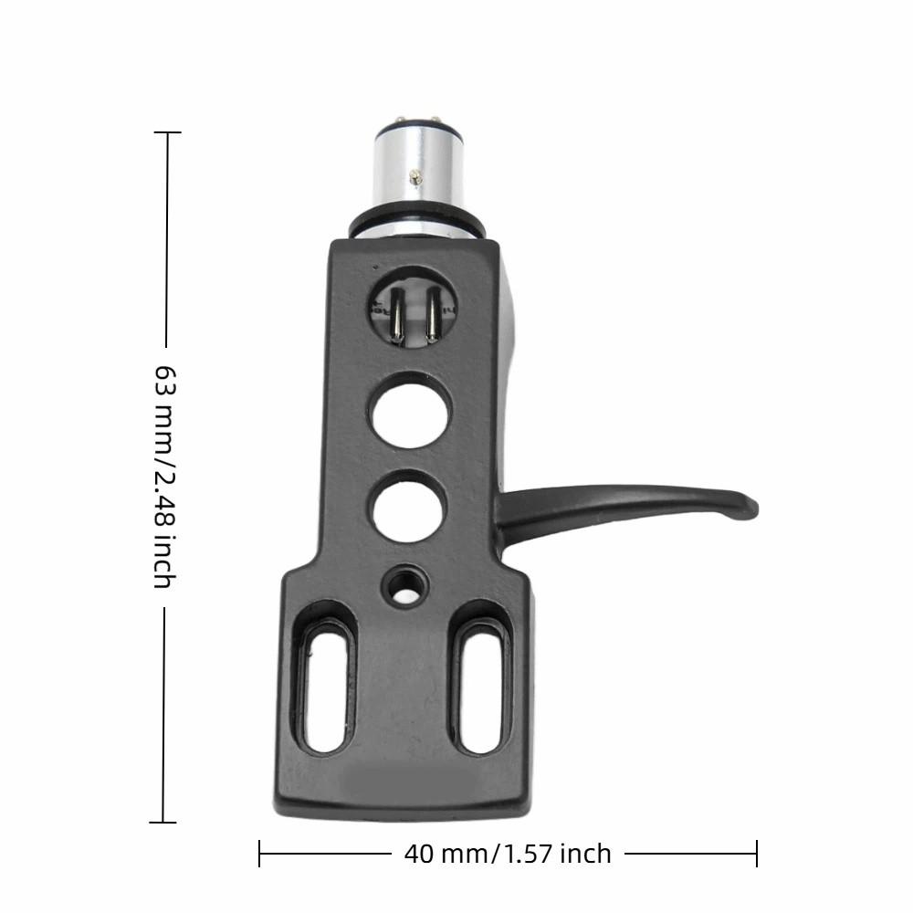4 Connection Wires Vinyl Stylus Holder Aluminium Alloy Turntable Headshell Mount For DJ Use