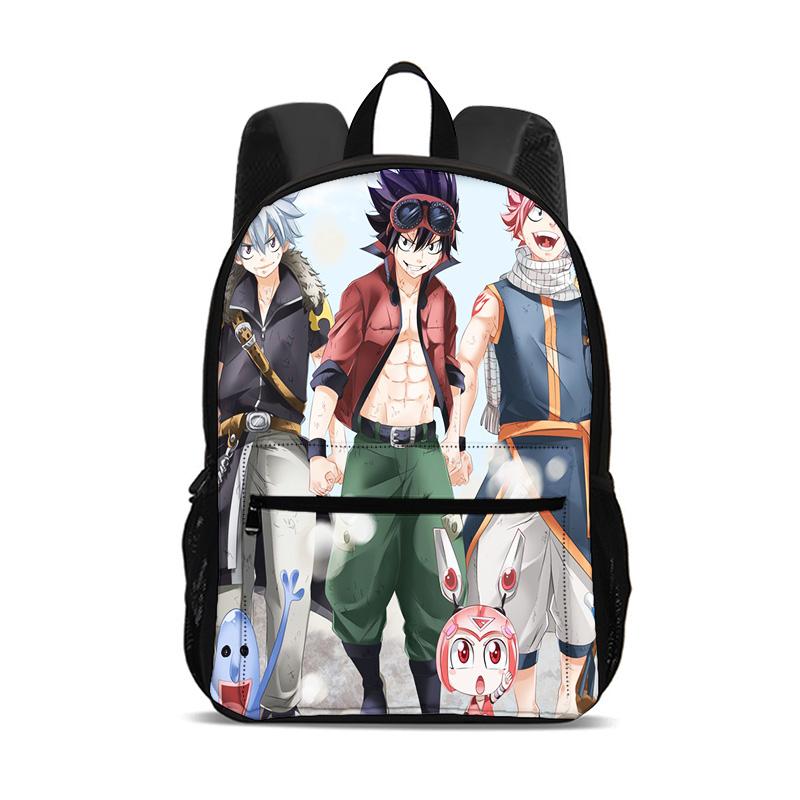 Fairy Tail Cartoon Large Capacity Backpack Student Boys and Girls Best Gift Stationery Sport Travel Large Backpack