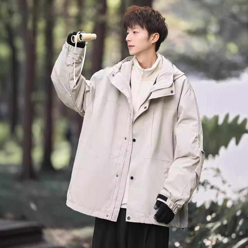 Jacket Men's 3-in-1 2024 New Spring and Autumn Outdoor Mountaineering Suit Windproof Jacket