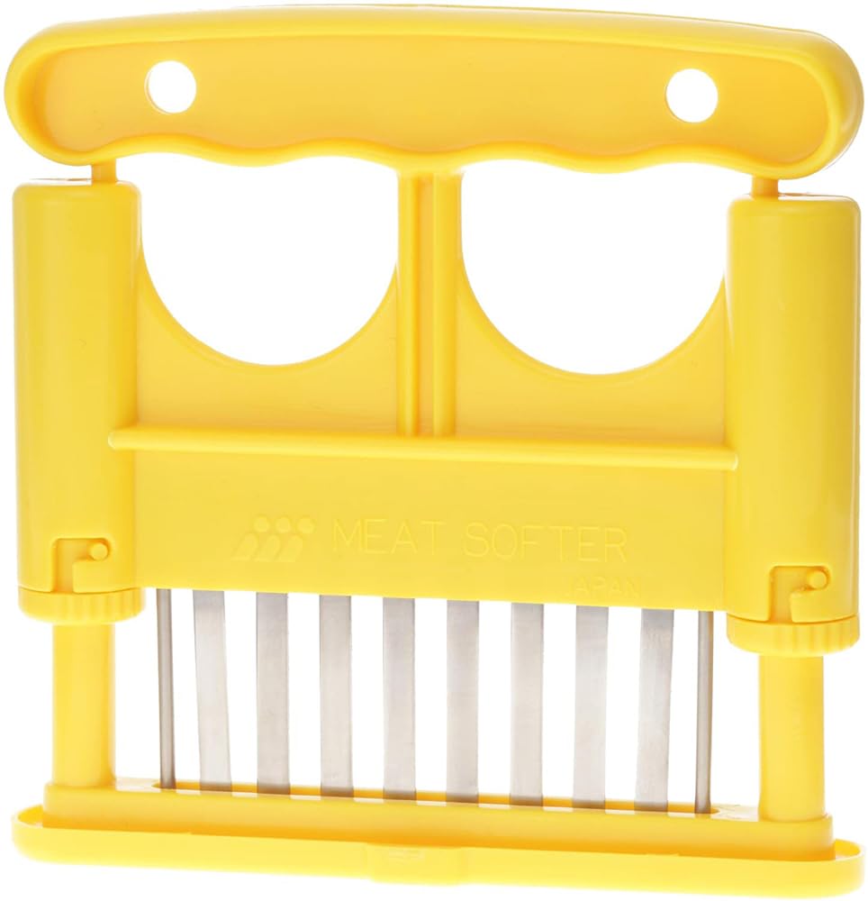 

Нож Yoshiharu Мясо Мясо Сделано в Японии Слайсер, Размягчитель, Желтый,