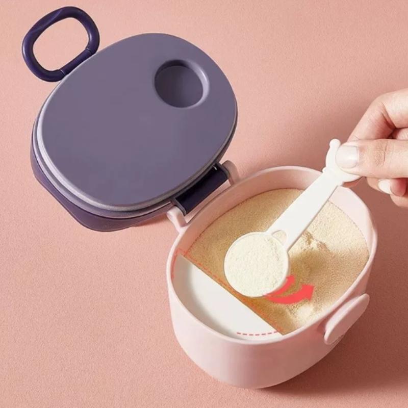 1pc Large capacity baby formula multi-layer packaging box, portable travel bag, moisture-proof sealed rice paste snack box