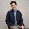 EMZ Men's Solid Lapel Jacket