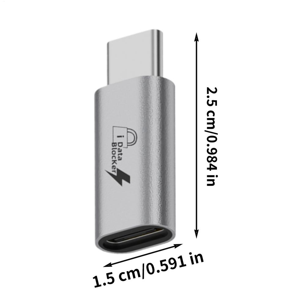 Adaptateur de sécurité USB Data Blocker Type-C Défenseurs pour Ordinateur Portable Téléphone Portable PC Chargement Sécurité Anti Fuite de Vie Privée
