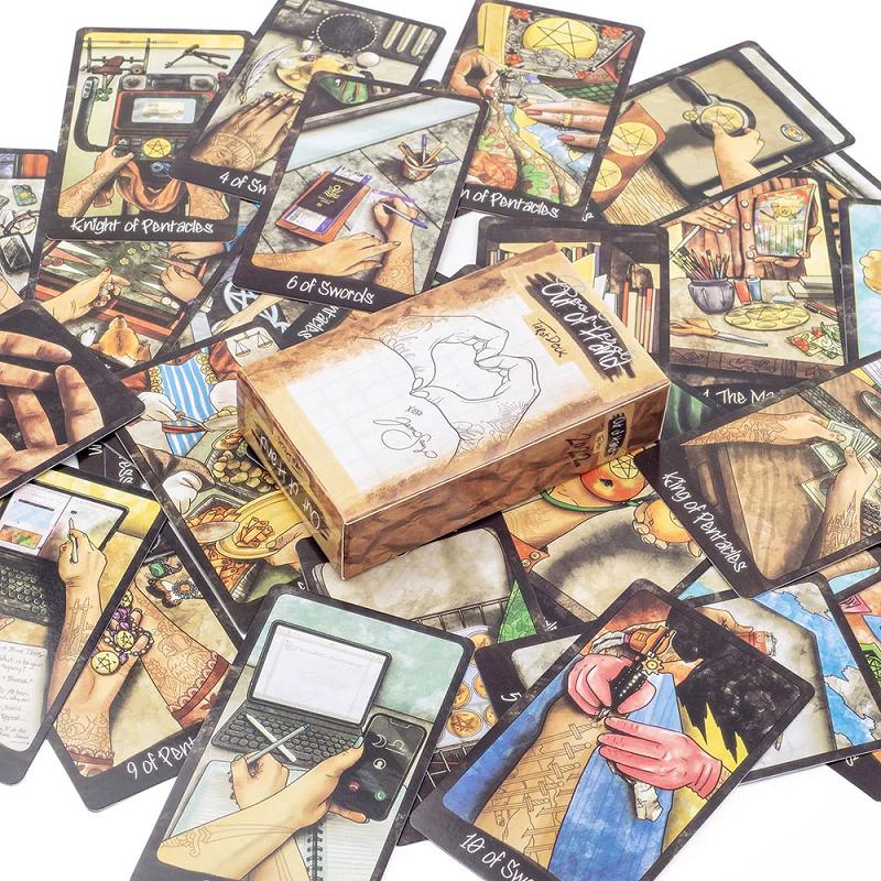 Out of Hand Tarot Deck 78pcs Card Deck Travel Version Pocket Size Designed for All Levels of Enthusiasts