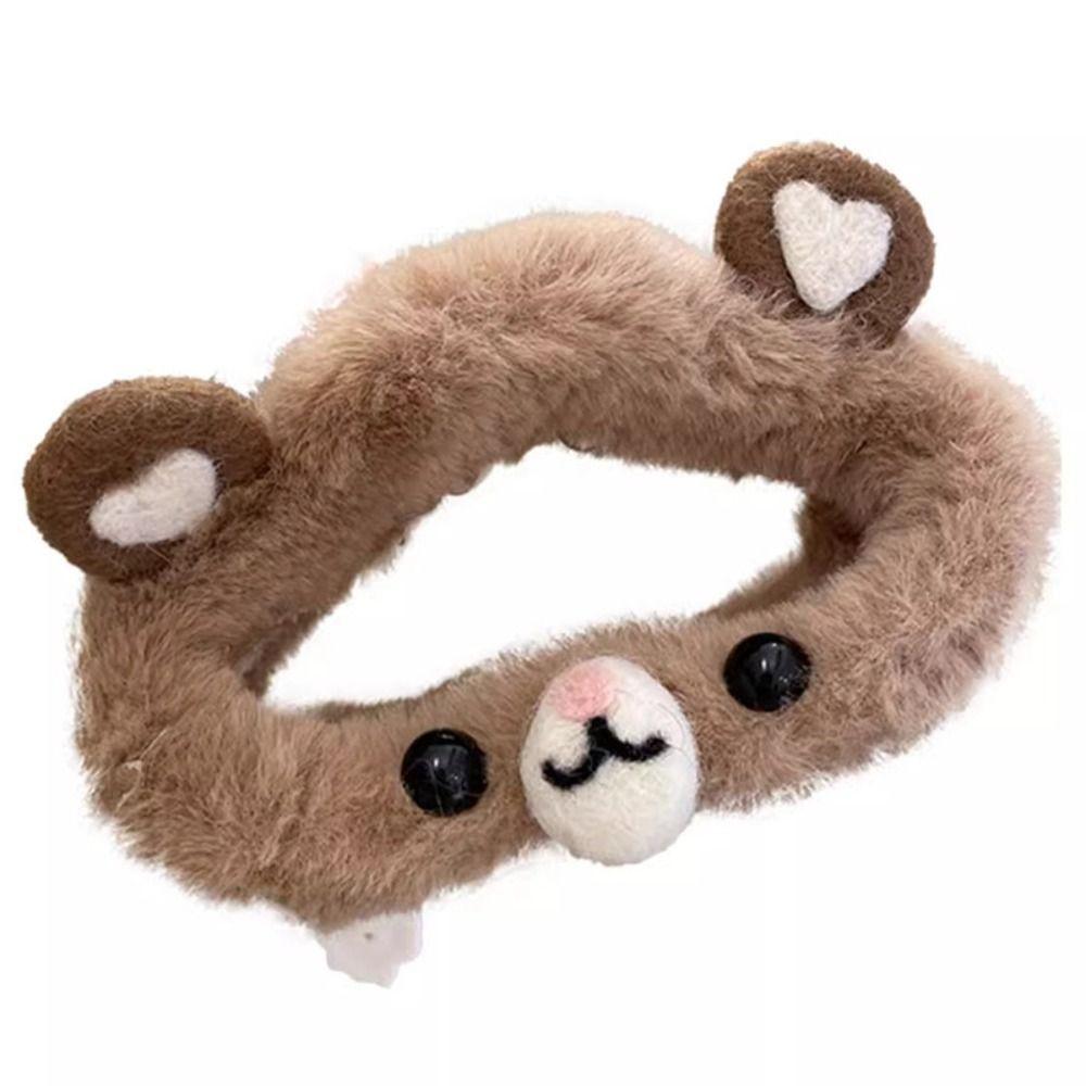 Grampo de cabelo de pelúcia de dupla face, grampo de cabelo de urso de pelúcia de desenho animado, orelha de coelho, clipe de tubarão, feminino/meninas