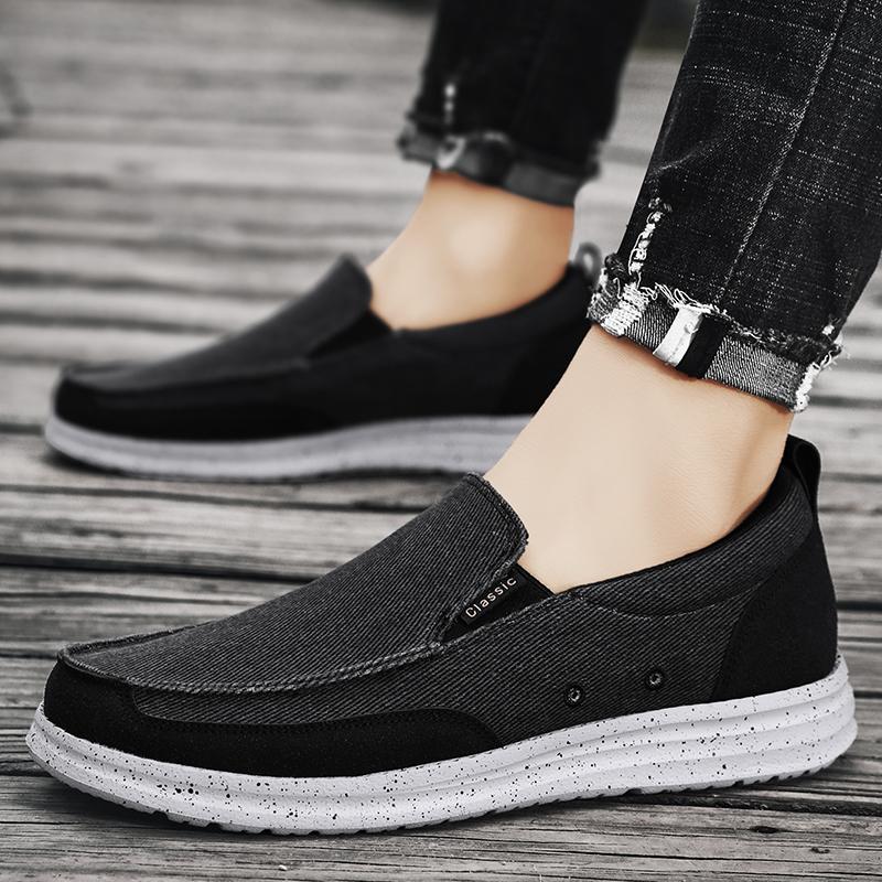 Fashion New Arrival Spring Summer Comfortable Casual Shoes Lightweigh Mens Canvas Shoes For Men Slip-On Brand Fashion Flat Loafers Shoes