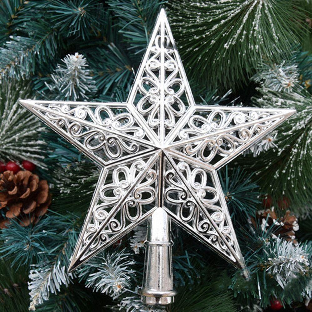 Christmas Decoration Xmas Tree Top Christmas Tree Topper Christmas Tree Top Star Five-pointed Star