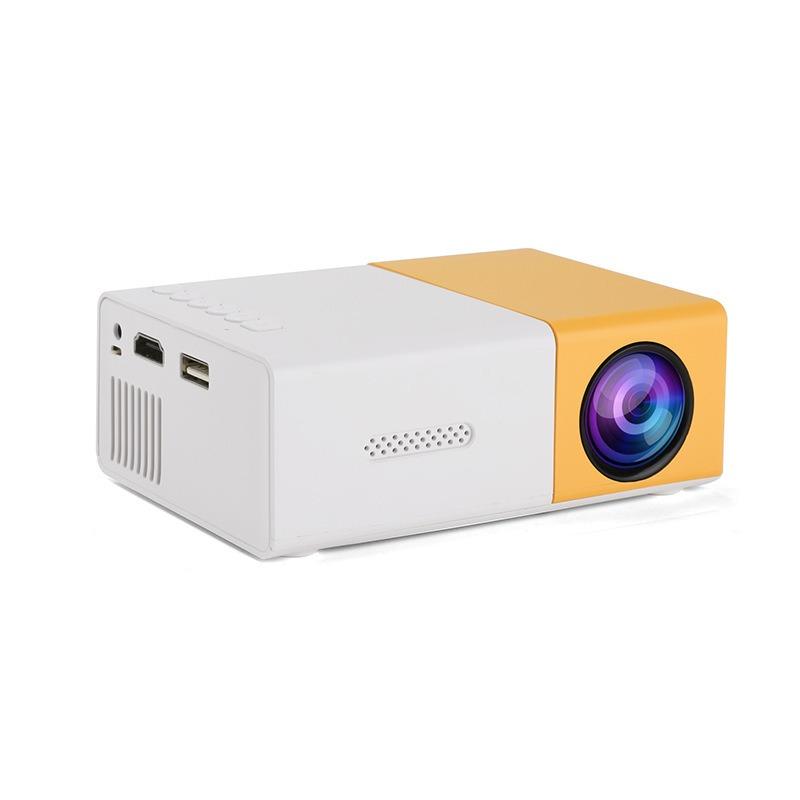 Mini Portable Micro Projector Hot Selling Children's Yellow and White Projector