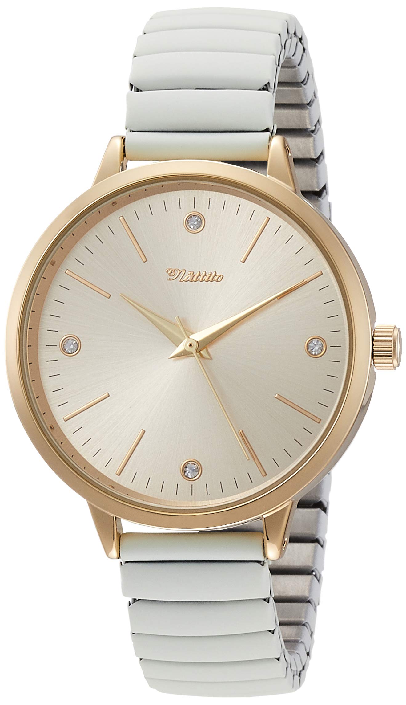 

Наручные часы Analog Crepe Metal Band Bellows White Dial White [Fieldwork] QKS146-1 Женские белый