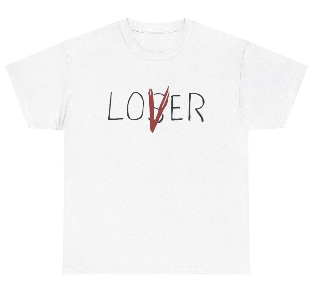 Lover Loser T Shirt Sarcastic Unisextal Health Fadion Silly Ironic Gen Z Weird Tee S