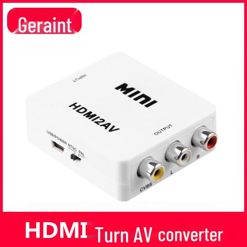 

Мини HDMI к AV Конвертер со Звуком и Блоком Питания - Кабель-адаптер 3RCA белый