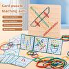 1 conjunto - Brinquedo Criativo Montessori para Bebê Placas de Pregos de Borracha Gráficos com Cartões Educação Infantil Crianças Pré-escolares