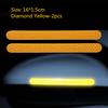 Car Exterior Decor 2Pcs Car Reflector Rearview Mirror Reflective Sticker Truck Vehicle Strip Tape Auto Parts