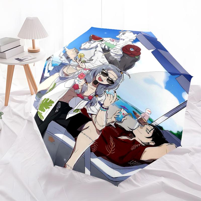 

1pc Rainbow Six Siege Outdoor Umbrella - Automatic Opening/Closing, Portable 3-Fold Design with 8-Bone Iron Frame, Perfect Gift for Fans, Travelers, a