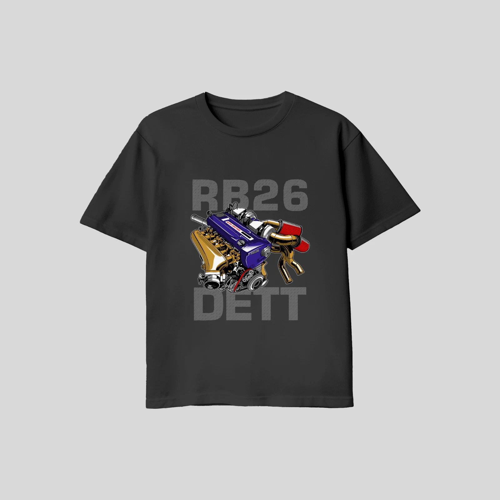 Unisex Adult Casual Graphic GTR R34 R32 R 33 RB26 2.6L Engine T Shi... S