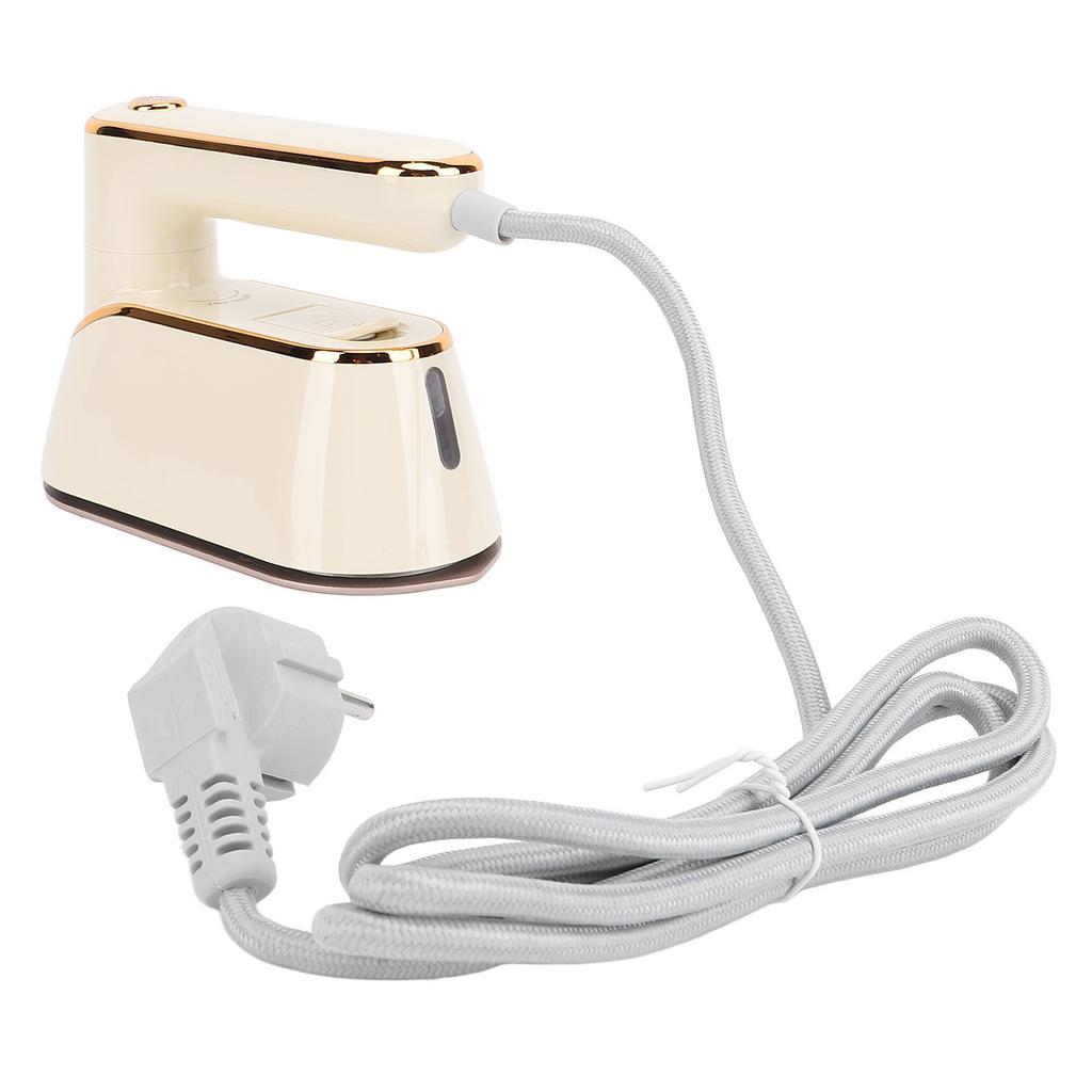 Handheld Steam Iron Beige Portable Rotatable Multifunctional 1300W Quick Preheating Drip Proof Handh