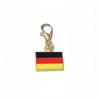 10 Stück Emaille Nationalflaggen von Ländern Anhänger mit Karabinerverschluss DIY Schmuckherstellung Zubehör für Schlüsselanhänger Armband