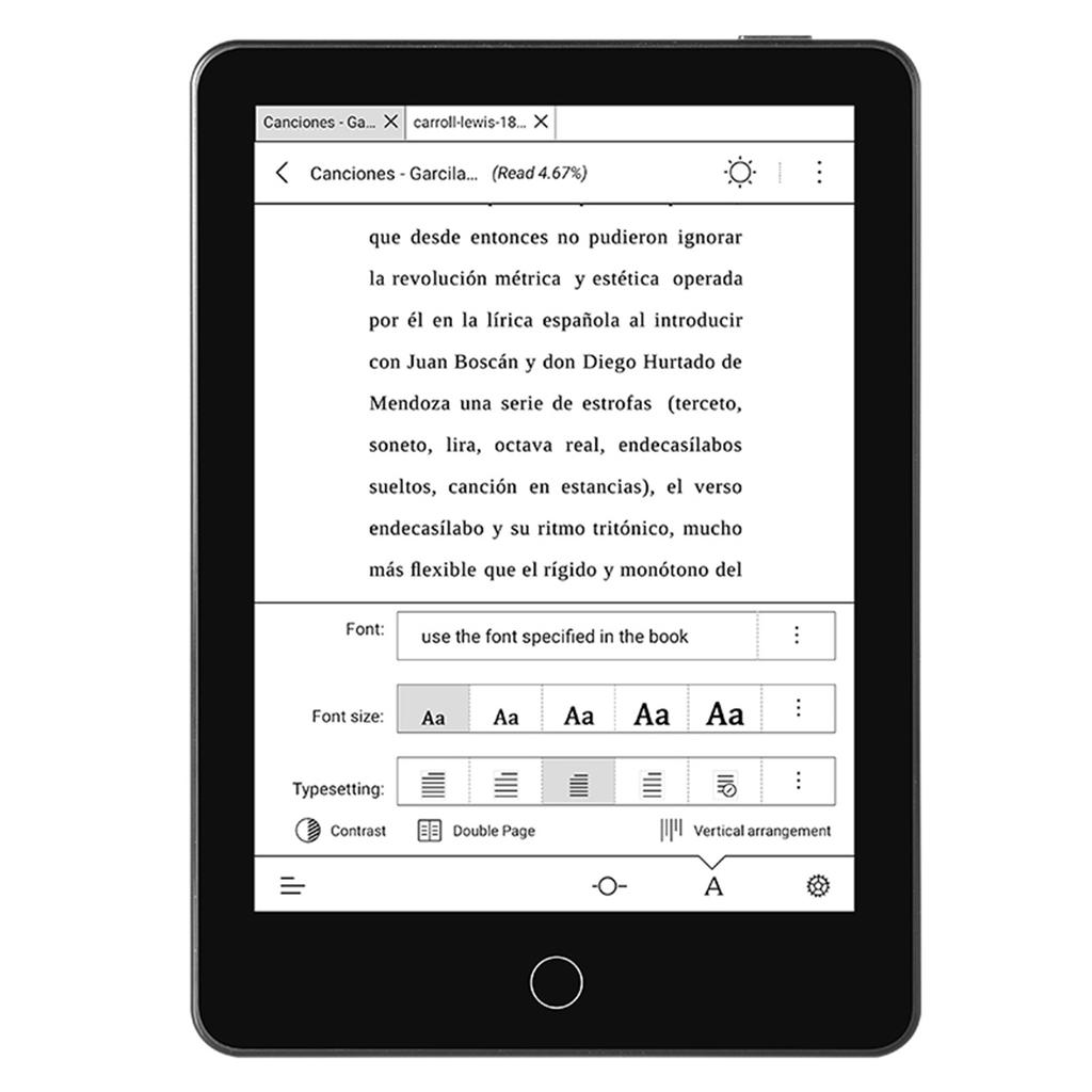 6-Inch E-Book Reader with 300DPI Clear Screen 4+64GB Storage Built-in Reading Light