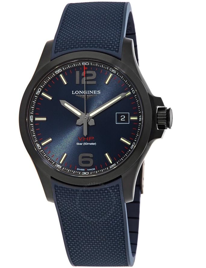 

watch CONQUEST Quartz 5 ATM water resistant Sapphire glass Blue dial Stainless steel Blue [Longines] Men s V.H.P L3.726.2.96.9 [Item] синій
